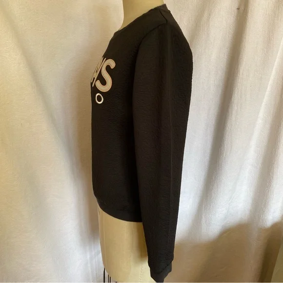 Kenzo sweatshirt black with logo embroidery and appliqué. - Picture 3 of 4